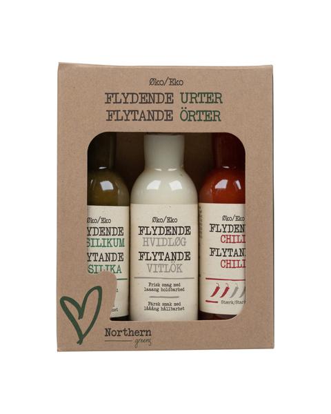 Flytande örter i presentask, 3 × 40 ml